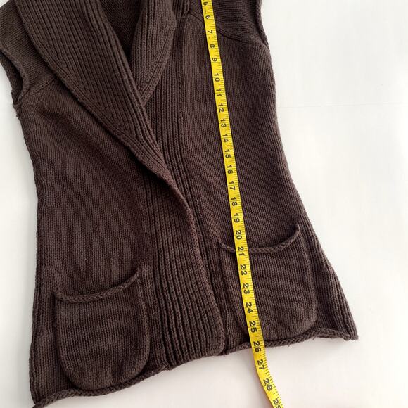 Vintage Old Navy Y2K Lambswool Blend Open Front Sleeveless Cardigan Size M - Picture 15 of 15